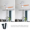 47 Inch Dc Motor Led Bedroom Remote Ceiling Fan With Light