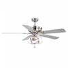 52 Inch Modern Farmhouse Remote Control Ceiling Fan With Light