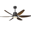 56 Inch 6 Blades Decorative Ceiling Fan With Light Remote Control