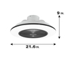 20 Inch Flush Mount Living Room Modern Dc Ceiling Fan With Remote Control