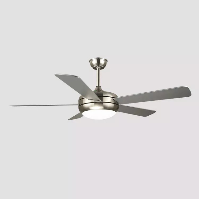 52 Inch 5 Pieces Reversible Wood Blades Ceiling Fan with Light