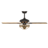 52 Inch Low Profile Wood Fan Ceiling Fan With Light 