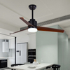 52 Inch Modern Design Air Conditioning Winded Machine Lower Noise Ceiling Fan With Led Light