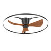 40 Inch Low Profile Flush Mount Ceiling Fan With Light