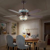 52 Inch Classic Hands Pull Ceiling Fan With Lights 