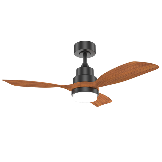 42 Inch Wood Remote Control Led Ceiling Fan With Bright Light