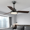 Art Deco 42 Inch 3 Blade Ceiling Fan With Light And Remote