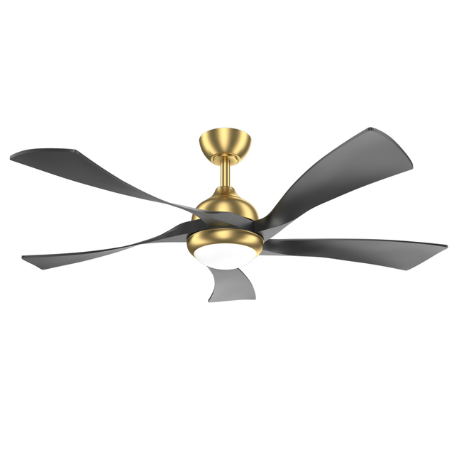 52 Inch Low Profile 5 Blade Remote Control Smart Ceiling Fan