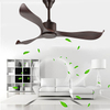 52 Inch Blade DC Ceiling Fan Decorative Speed Control Air Conditioning ABS Plastic Remote Control Ceiling Fan without Light