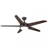 52 Inch 5 Pieces Reversible Wood Blades Ceiling Fan with Light