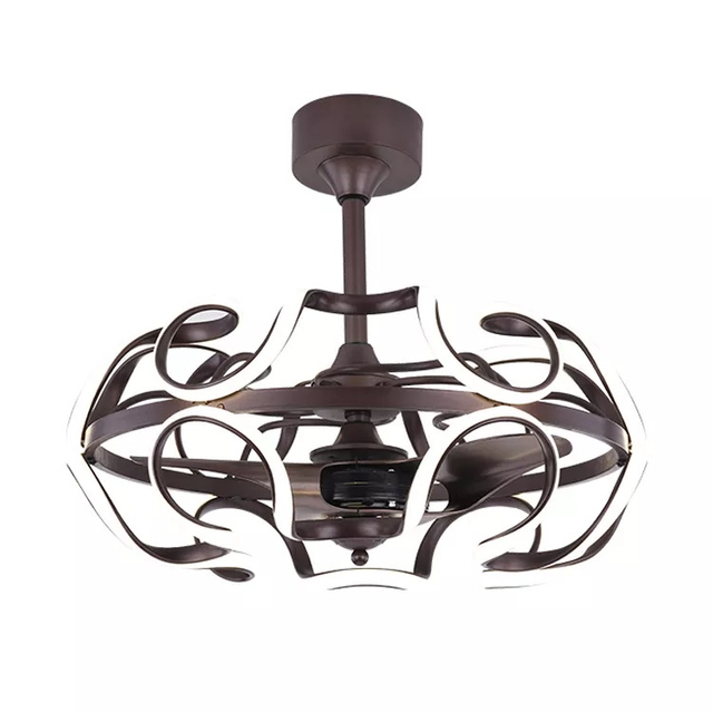 23 Inch High Quality Customized Design Winding Machine Chandeliers Pendant Lights Ceiling Fan With High RPM