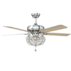 52 Inch Household Decorative Crystal Glass Chandelier Fan Ceiling Fan Light