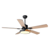 52 Inch Fan Light Dimmable Dc Motor Modern Remote Control Ceiling Fan With Light And Remote