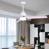 52 Inch Modern Design Air Conditioning Winded Machine Lower Noise Ceiling Fan With Led Light