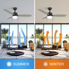 44 Inch Indoor Pull Chain Modern Led Ceiling Fan With Light KBS-44K005