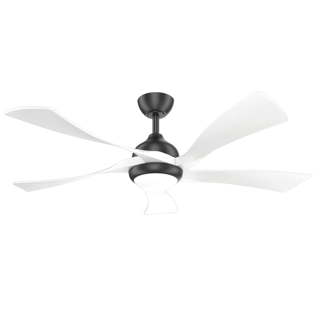 52 Inch Low Profile 5 Blade Remote Control Smart Ceiling Fan