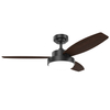 44 Inch Hot Selling Remote Control Modern 3 ABS Blades Fan Lamp Living Room Bedroom Ceiling Fan With Light