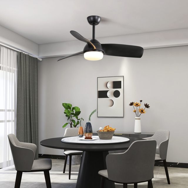 42 Inch Energy Saving DC Motor 35W Reversible Modern Decorative Ceiling Fan with Lamp