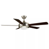 52 Inch 5 Pieces Reversible Wood Blades Ceiling Fan with Light