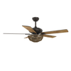 52 Inch Low Profile Modern Ceiling Fan With Light And Remote