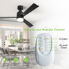 Indoor Modern Mute Bedroom 52 Inch Ceiling Fan With Led Light