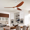 Modern Design Indoor 52 Inch Black Ceiling Fan With Light