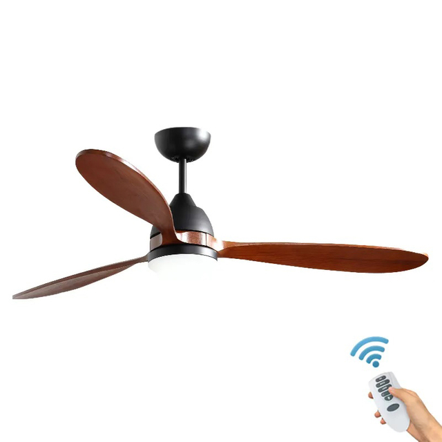 52 Inch Large Air Volume Silent Led Ceiling Fan with Light