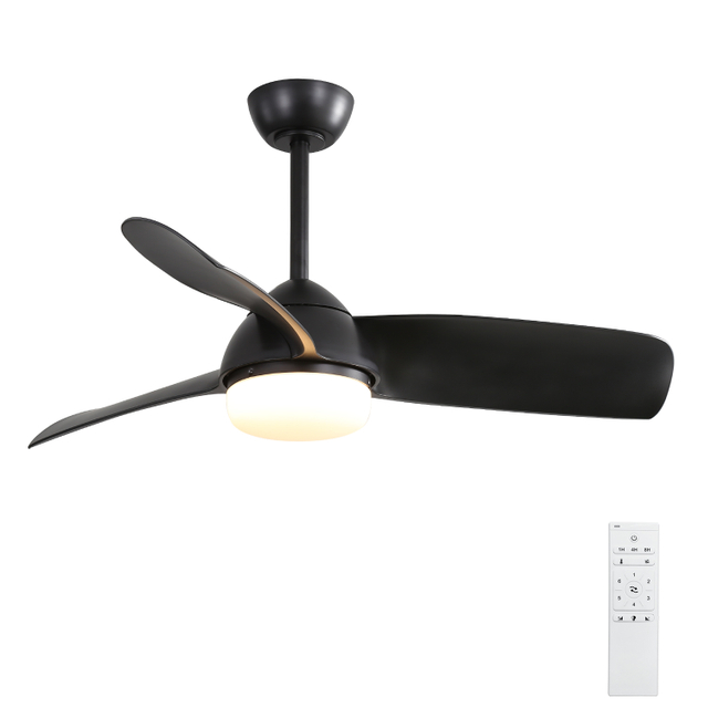 42 Inch Energy Saving DC Motor 35W Reversible Modern Decorative Ceiling Fan with Lamp