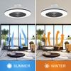 20 Inch Flush Mount Living Room Modern Dc Ceiling Fan With Remote Control