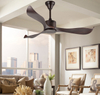 52 Inch Blade DC Ceiling Fan Decorative Speed Control Air Conditioning ABS Plastic Remote Control Ceiling Fan without Light