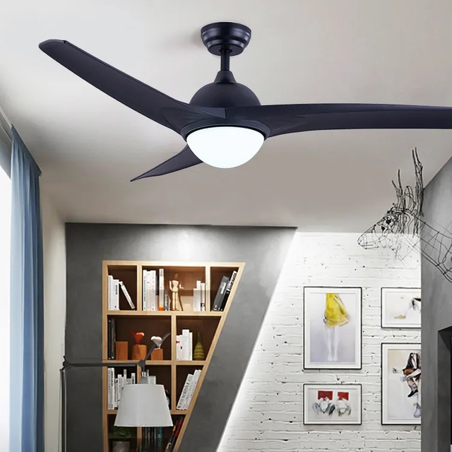 52 Inch Factory Price Modern Decorative Celling Fan Available Color Ceiling Mounted Fan With Light