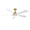 52 Inch Dc Motor Plastic Blades Ceiling Fan With Led Light