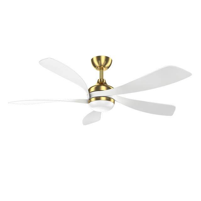 52 Inch Dc Motor Plastic Blades Ceiling Fan With Led Light