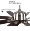 60 Inch New Design Mute Industrial Led Ceiling Fan With Light And Remote