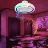 20 Inch Flush Mount RGB Color Dimmable Ceiling Fan Light