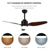 47 Inch Dc Motor Led Bedroom Remote Ceiling Fan With Light