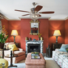Luxury Living Room Decorative Chandelier Crystal Ceiling Fan