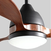 52 Inch Large Air Volume Silent Led Ceiling Fan with Light