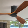 52 Inch Wooden Led Ceiling Fans with Remote Control 