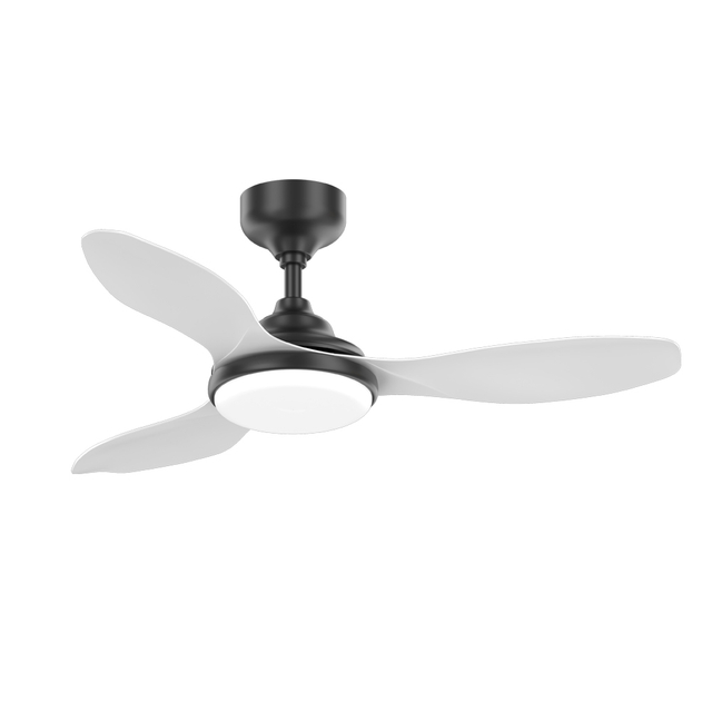 38 Inch Morden Remote Control 3 Color Dimming Metal Copper Motor 3 Blades Ceiling Fan With Light