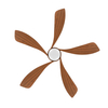 52 Inch Dc Motor Plastic Blades Ceiling Fan With Led Light