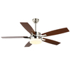 52 Inch Modern Antique Style Plywood Remote Control Ceiling Fan With LED Light