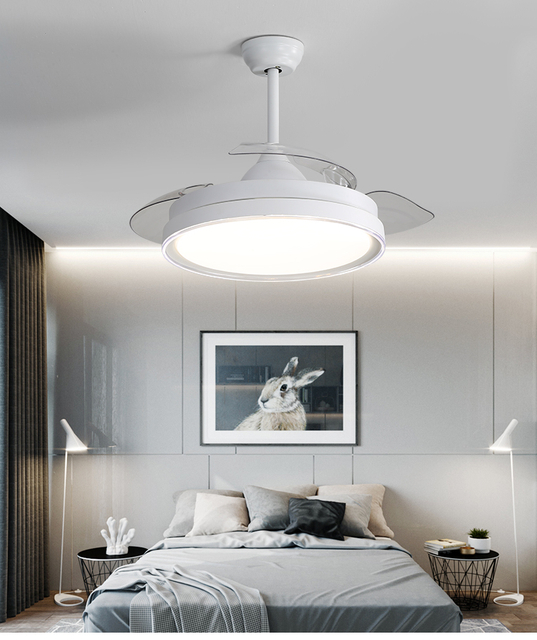 42 Inch Dimmable LED 3 Color Ceiling Fans With Light 