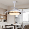 42 Inch New Design Invisible Retractable Ceiling Fan With Light