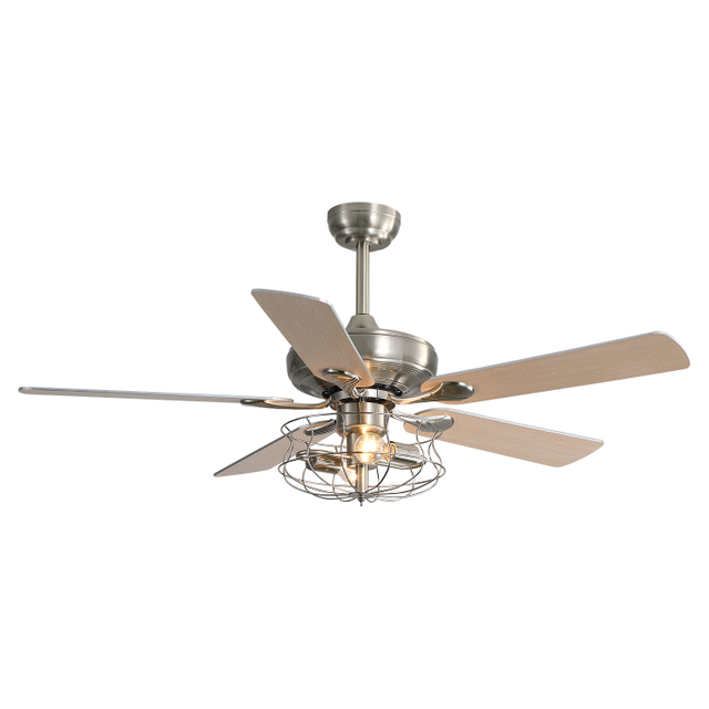 Indoor Decorative 5 Blades Bedroom Ceiling Fan With Light And Remote