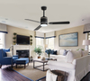 Energy Saving 52 Inch Dimmable Led Ceiling Fan With Dc Motor