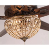 48 Inch Perfect Painting Decorative Ceiling Fans With Crystal Light