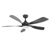 52 Inch Dc Motor Plastic Blades Ceiling Fan With Led Light