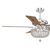 52 Inch Luxury Styles Crystal Chandelier Fan Ceiling Fan With Light 