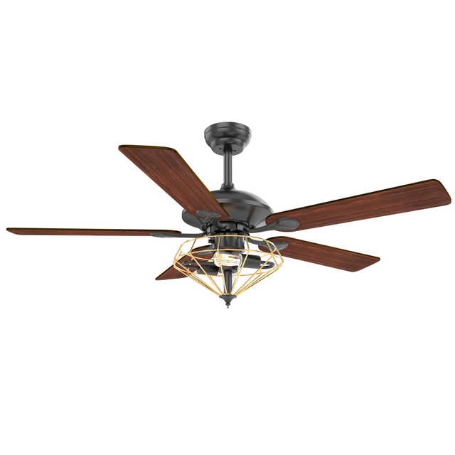 52 Inch Decorative Reversible Bldc Motor 5 Wood Blade Ceiling Fan